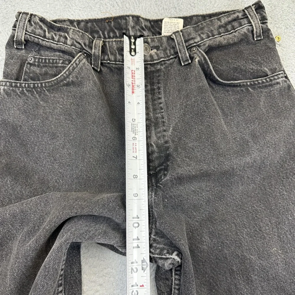 Vintage Levis 550 Jeans Mens 34x32 Black Tapered Leg Relaxed Fit Batwing USA 90s